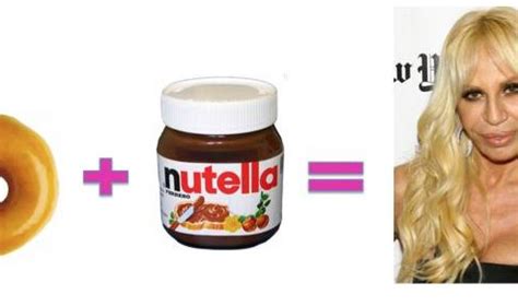 nutella versace|donatella versace.